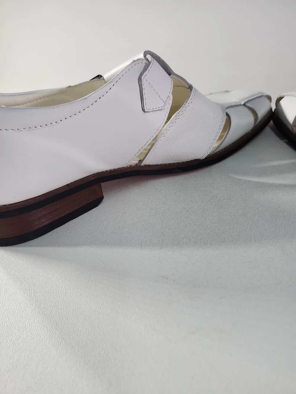 Milano White Men’s Fisherman Sandals with Buckle